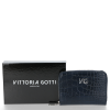 Skórzany Portfel Damski VITTORIA GOTTI Made in Italy Granat